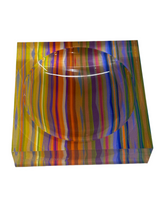 Groovy Ripple Orange Acrylic Candy Tray