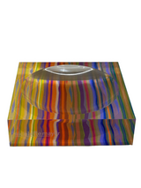 Groovy Ripple Orange Acrylic Candy Tray