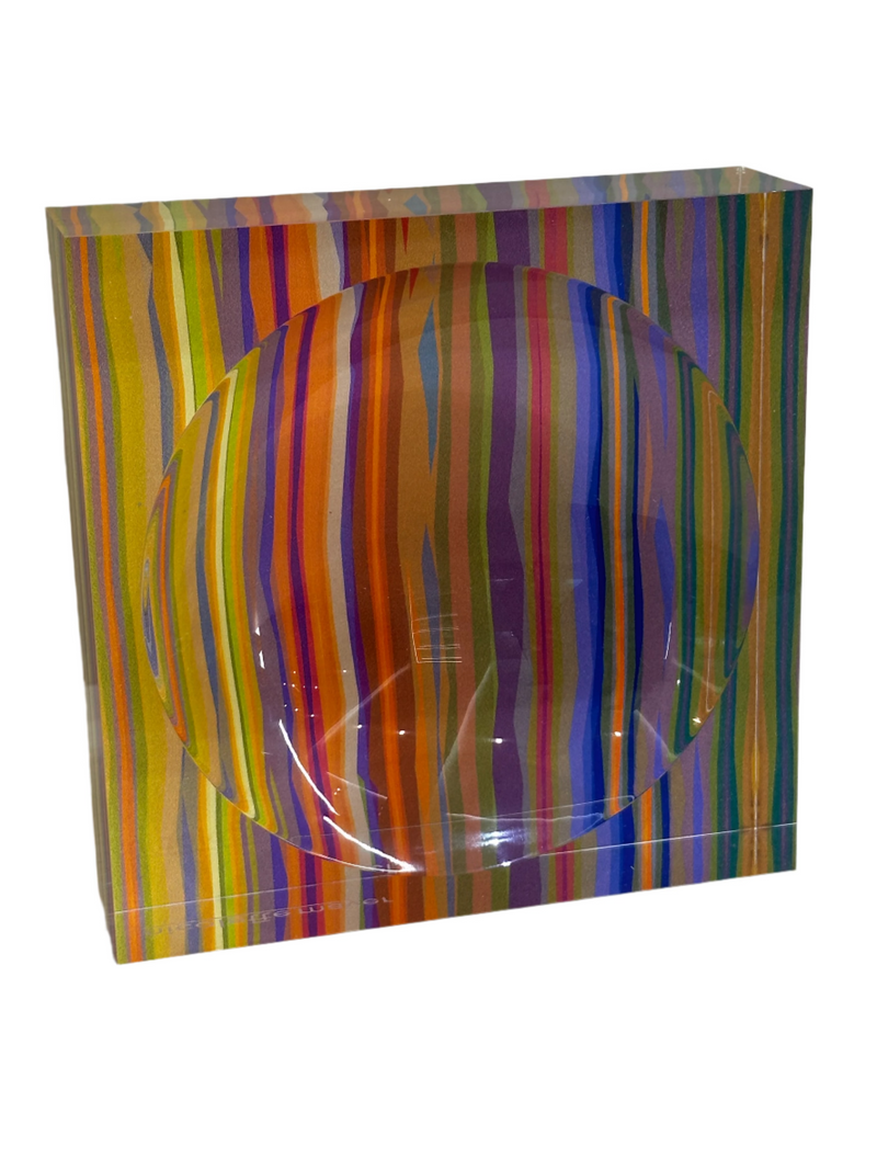 Groovy Ripple Orange Acrylic Candy Tray
