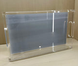 SILVER ACRYLIC VANITY TRAY
