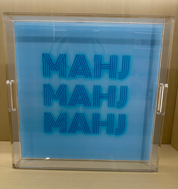 Mahj Blue ACRYLIC TRAY