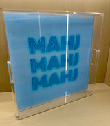 Mahj Blue ACRYLIC TRAY
