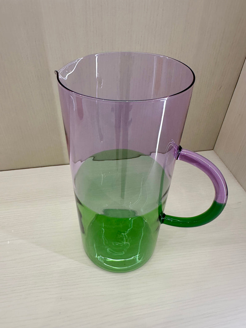 TWO TONE PITCHER - LILAC + GREEN
