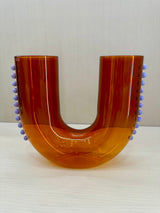 PEARL U VASE - AMBER + LILAC