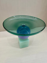 GEO CAKE STAND - TEAL
