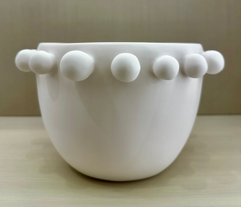 Bubble  Large Deep Bowl- White