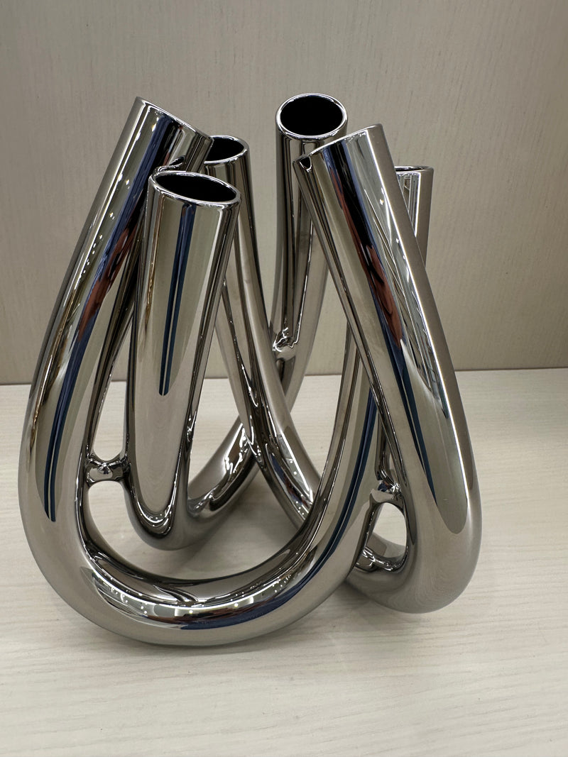 Triu Vase Silver
