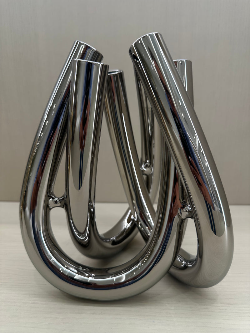 Triu Vase Silver