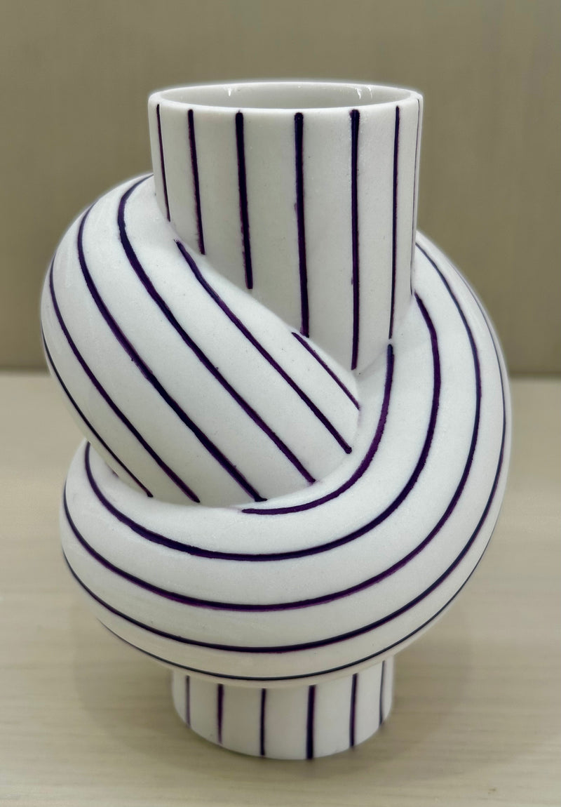Node Mini Vase Plum