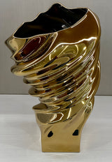 Squall - Gold Titanium Vase