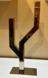 ARBORESCENCE Stainless Steel Candelabra For Two Candles