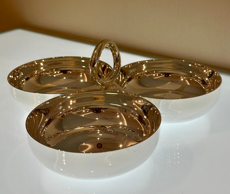 VERTIGO Silver Plated 3- Part Server Large