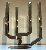 ARBORESCENCE Stainless Steel 4-Arm Candelabra