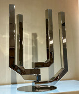 ARBORESCENCE Stainless Steel 4-Arm Candelabra