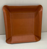 Leather Valet Tray - Tan