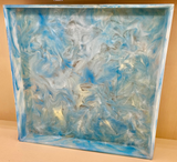 OTTOMAN TRAY -BAHAMA BLUE