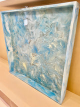 OTTOMAN TRAY -BAHAMA BLUE