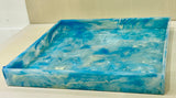OTTOMAN TRAY -BAHAMA BLUE