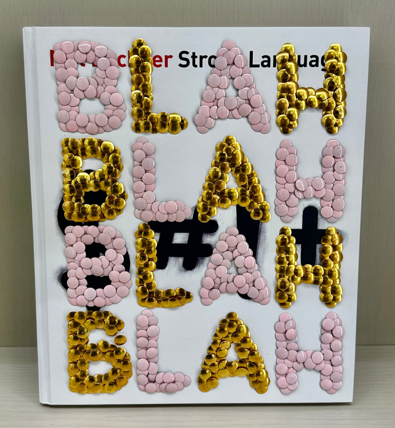 Blah Blah Blah - Pink and Gold