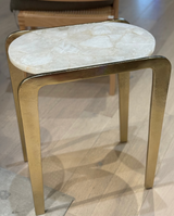 22" LARIMORE QUARTZ TOP ACCENT TABLE