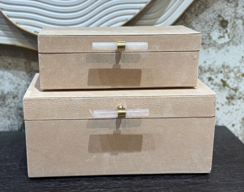 HALOFAX TAN SUEDE BOX SET