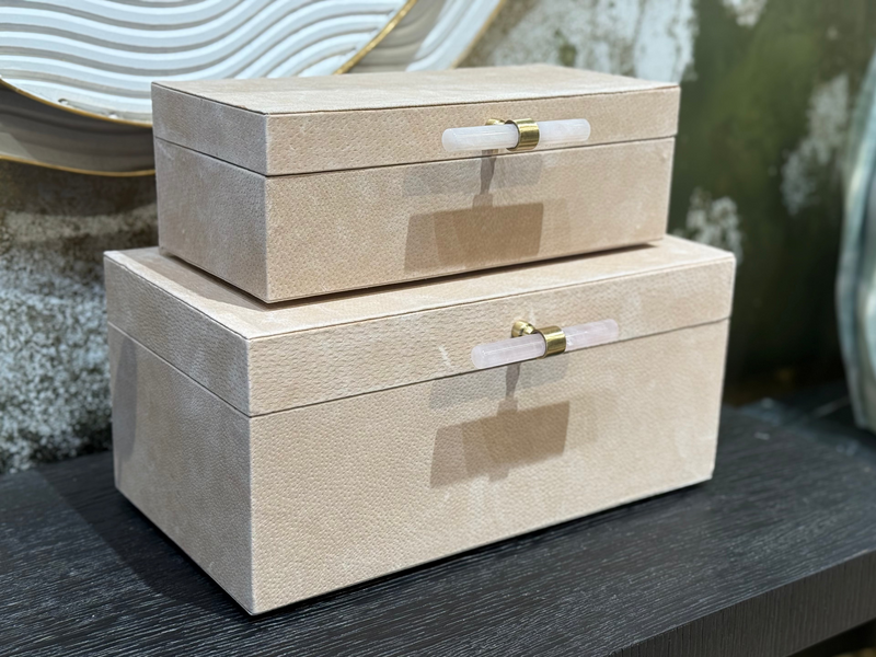 HALOFAX TAN SUEDE BOX SET