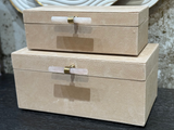 HALOFAX TAN SUEDE BOX SET