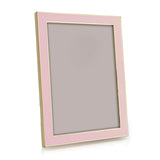 Pale Pink Enamel and Gold Frame