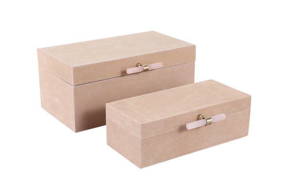 HALOFAX TAN SUEDE BOX
