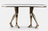 CONSOLE TABLE WITH MARBLE TOP