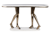 CONSOLE TABLE WITH MARBLE TOP