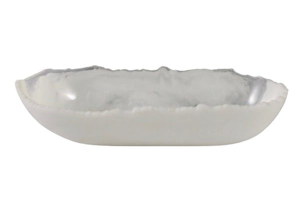 RAW EDGE MARBLED RESIN BOWL