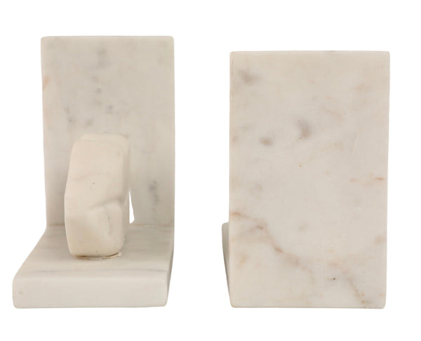 LIPS MARBLE BOOKENDS SET OF TWO