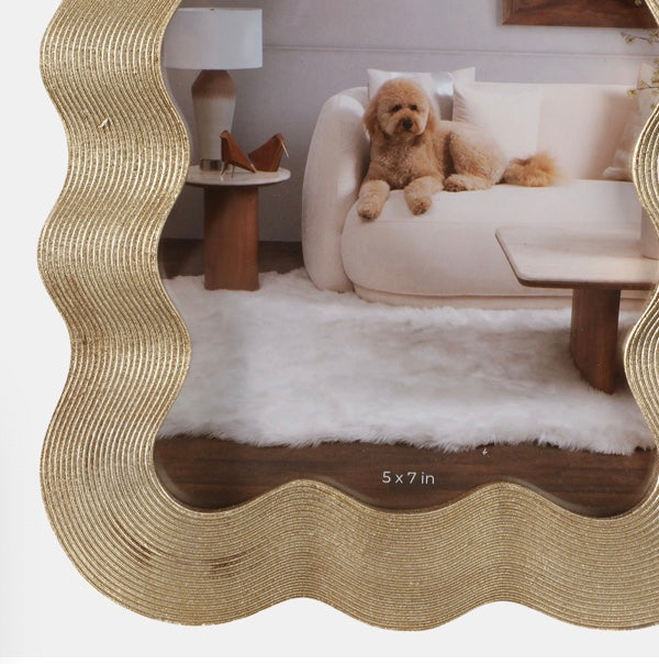 SQUIGGLE GOLD PHOTO FRAME