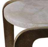 22" LARIMORE QUARTZ TOP ACCENT TABLE