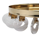 GOLD BOWL WITH ACRYLIC RING BASE