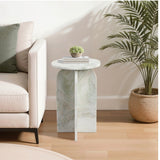 ROUND MARBLE ACCENT TABLE
