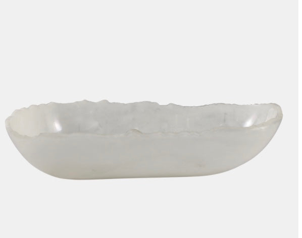 RAW EDGE MARBLED RESIN BOWL