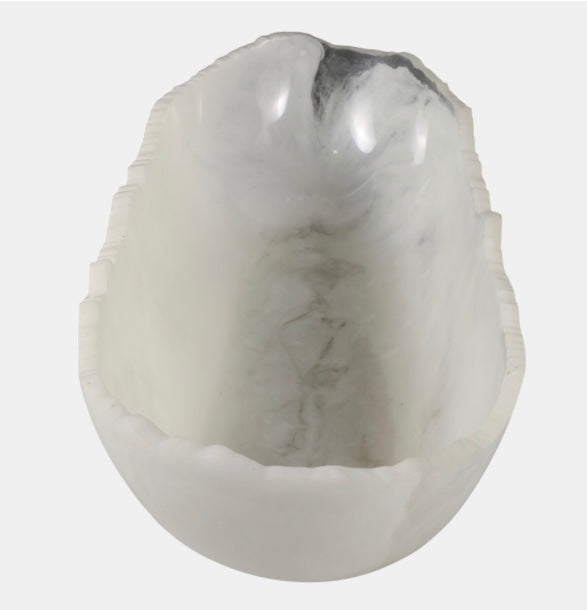 RAW EDGE MARBLED RESIN BOWL