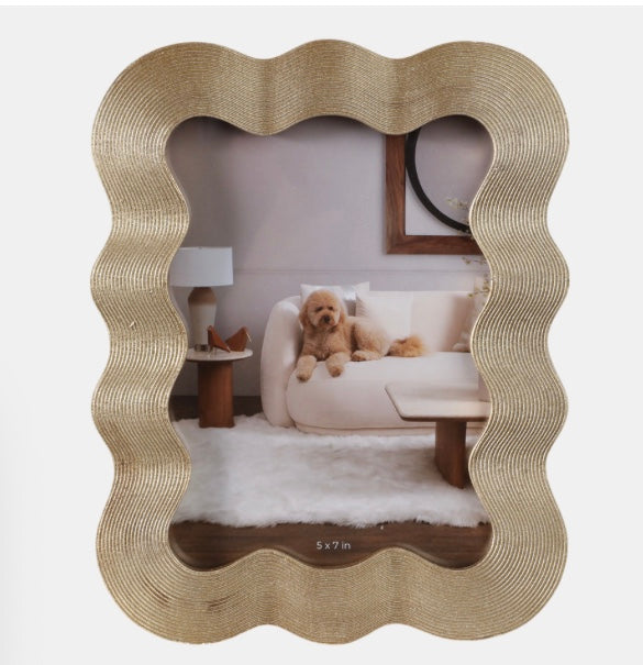 SQUIGGLE GOLD PHOTO FRAME