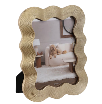 SQUIGGLE GOLD PHOTO FRAME