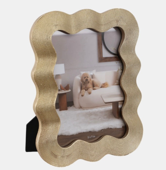 SQUIGGLE GOLD PHOTO FRAME