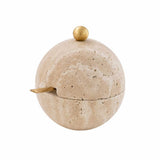 Travertine Honey Dish