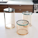 Amber Lucite Cookie Jars