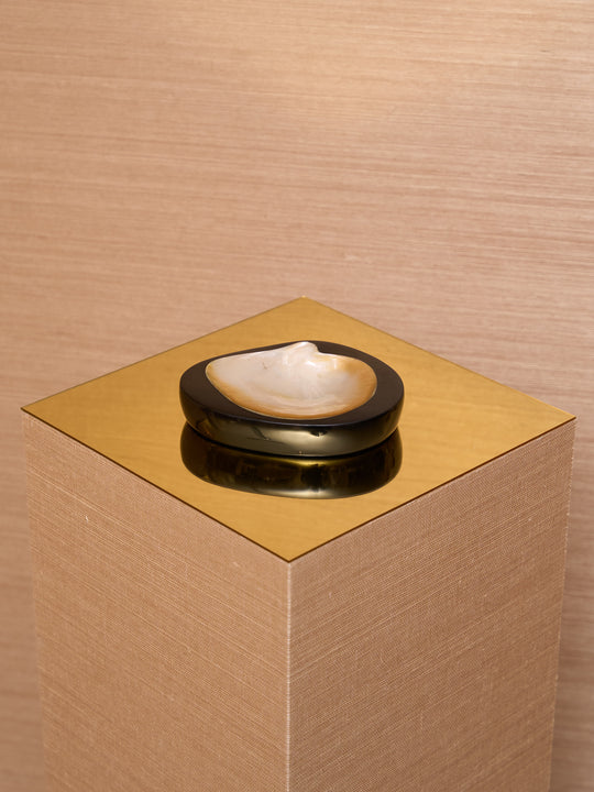 ROUND CAVIAR DISH -BLACK