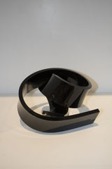 Black Acrylic Sculpture S Shape
