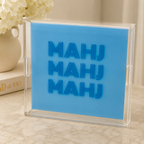 Mahj Blue ACRYLIC TRAY