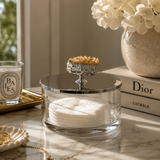 Medium Stainless Stell Round Box W/ Citrus Stone