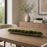 Mood Moss Garden in Wood Boat