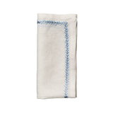 Jardin Napkin in White & Periwinkle